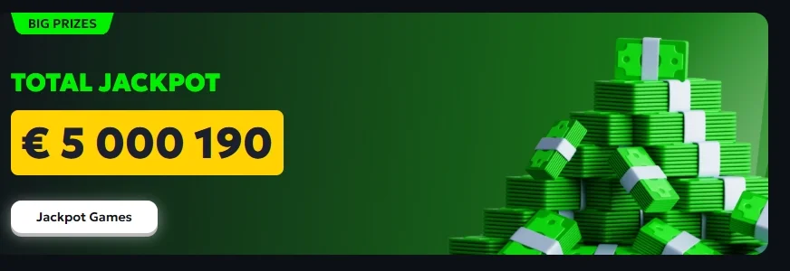 Jackpot counter at Spin Mills Casino